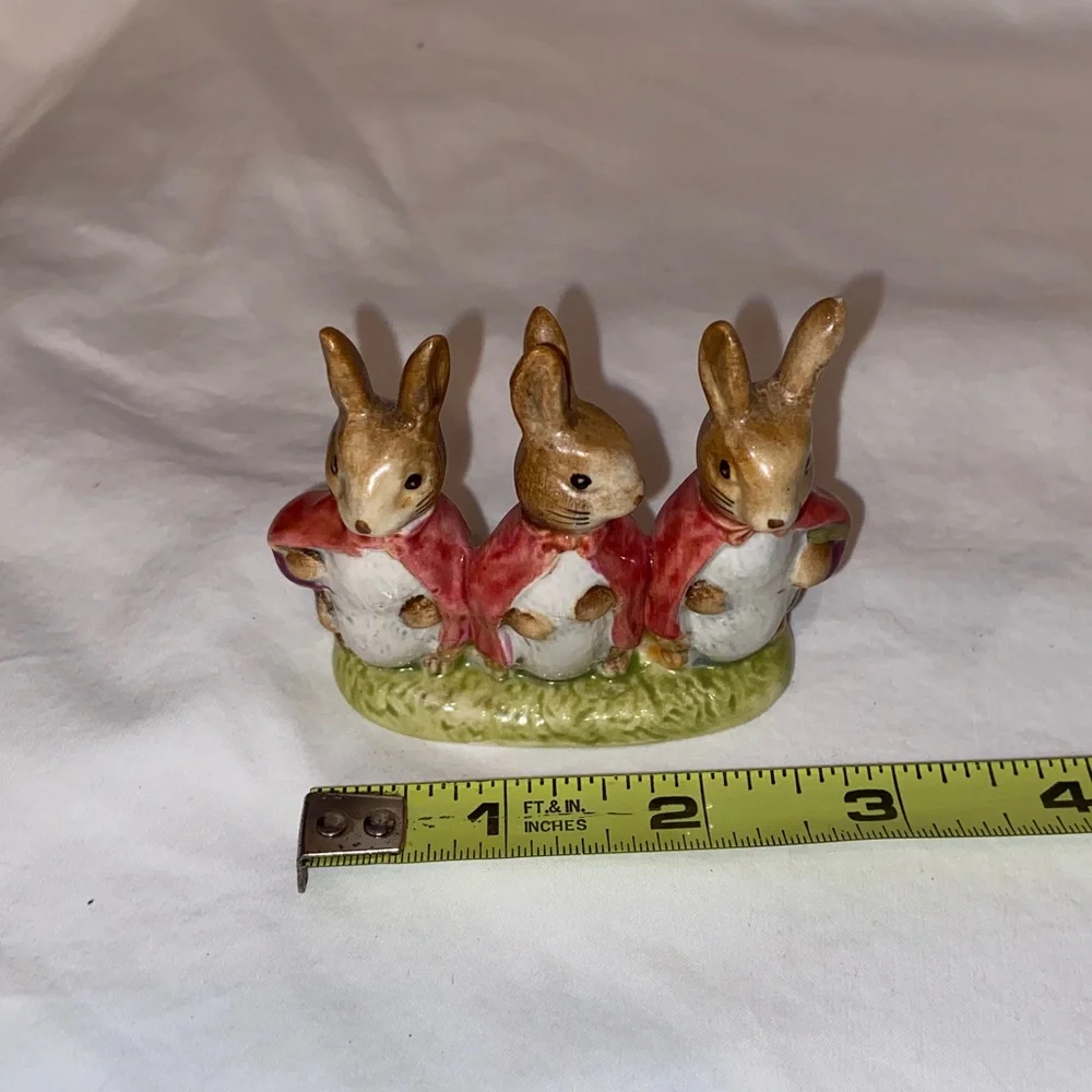 Vintage Like new Beatrix Potter Flopsy Mopsy And Cottontail Beswick Figurine_9